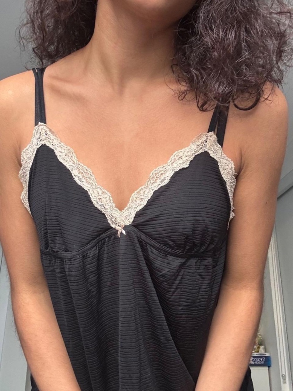 GAP Black Lace Cami Top